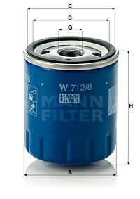 Oil Filter W 712/8